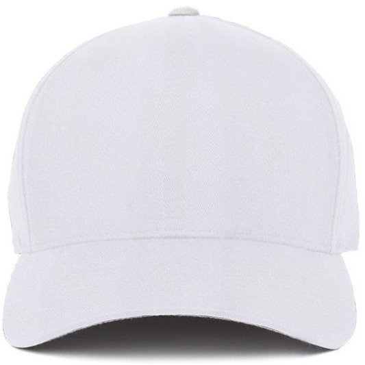 Front View Of White Custom Cap