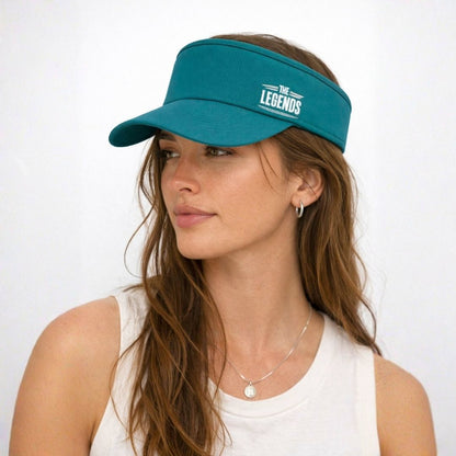 Front view of Emerald Green Legends Sport Visor Cap
