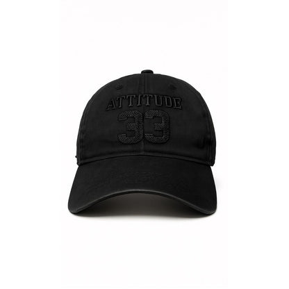 Men’s black Shadow 35 baseball cap front view with street style design and curved brim