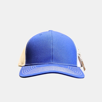 Men’s blue baseball cap front view casual stylish design