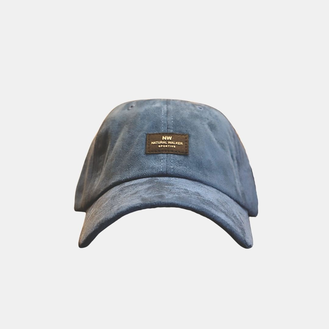 Men’s blue baseball cap front view casual stylish design