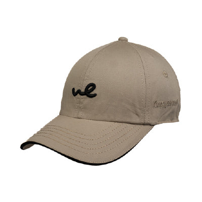 Side view of bold flow baseball cap with casual street style design