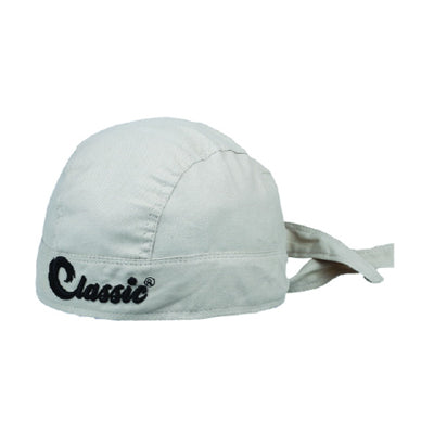 Men’s classic embroidered skull cap front view with lightweight fabric and minimal design