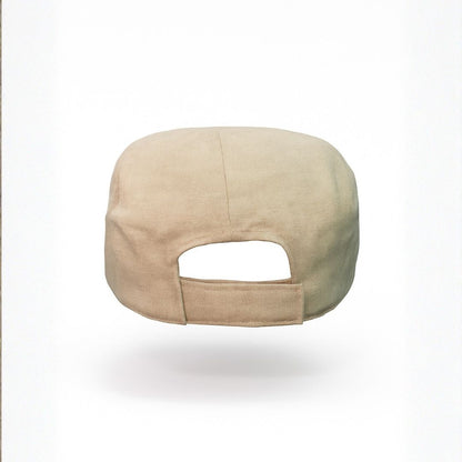 Back view of desert cotton cadet cap with comfortable fit and military style look