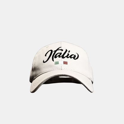 Men’s Italia embroidered baseball cap front view sporty design

