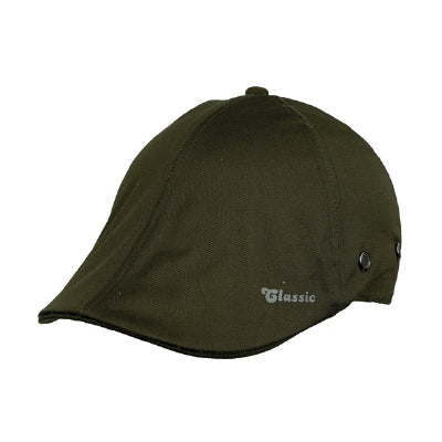 Men’s olive cycling cap front view with lightweight breathable design