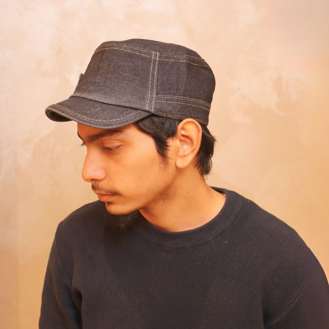 Casual Canvas Military-Style Cap - Image 4