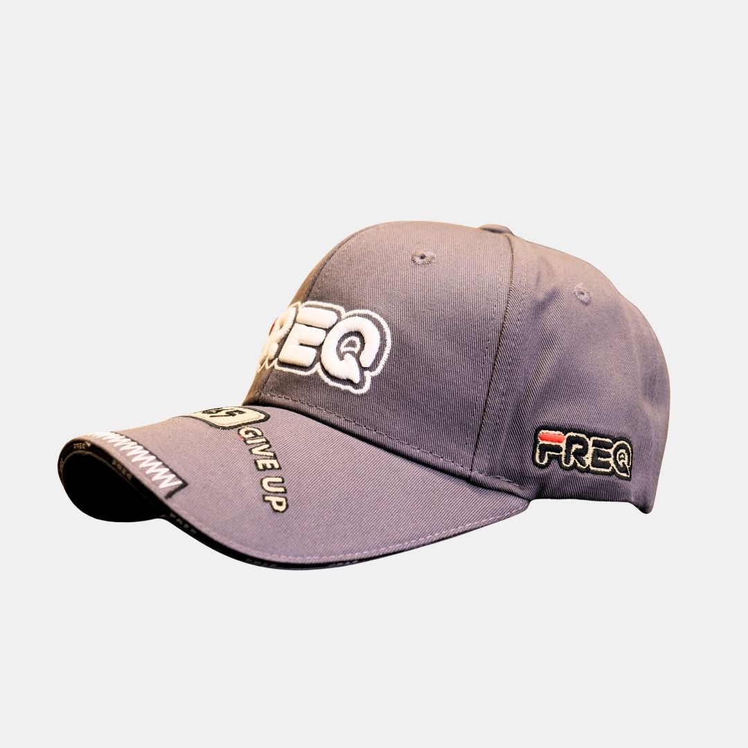 FREQ Embroidered Beige Baseball Cap - Image 4